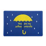 Capacho/tapete 60x40cm - Yellow Umbrella
