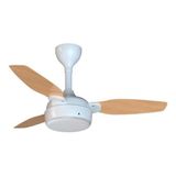Ventilador De Teto Legacy Branco E Pinus Inverter - Ventisol Bivolt