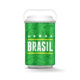 Cooler 10 Latas - Brasil Vem Hexa (verde) Copa Do Mundo