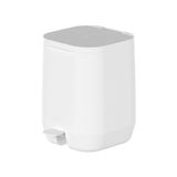 Lixeira De Pedal 6l Aura Branca Fechamento Soft Closing Ou