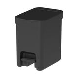 Lixeira De Pedal Trium 6l Preta Moderna E Prática Ou