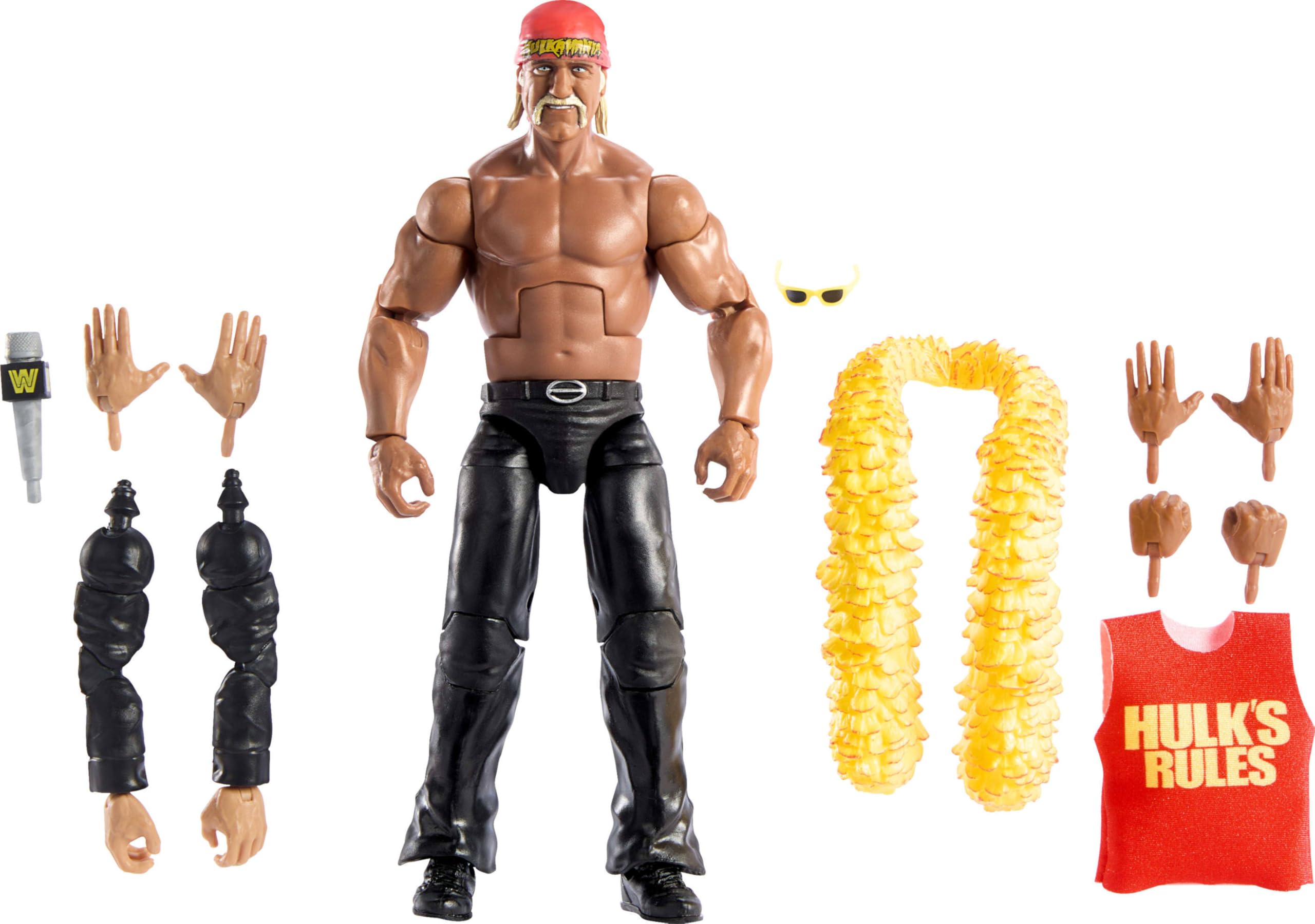 Boneco De Ação Mattel Wwe Elite Collection Hulk Hogan Wrestlemania
