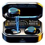 Fone De Ouvido Sem Fio Bluetooth M10 V5.3 Com Power Bank