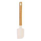 Espátula Pão Duro De Silicone Com Cabo Em Acácia Spicy Bege