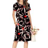 Vestido Casual Simier Fairy Summer De Manga Curta Preto M Feminino