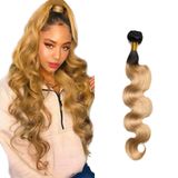 Pacote De Cabelo Auokmar 1 Bundle Ombre Body Wave 75cm 150% De Densidade