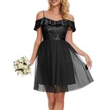 Vestido De Festa Wedtrend Sequin Tulle Junior Bridesmaid Wts6002