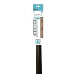 Veda Porta C/ Adesivo 3m 80cm Escova Marrom
