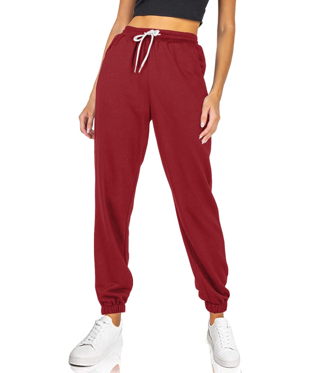 Calça De Moletom Automet Cinch Bottom Athletic Joggers Wine Red M