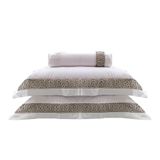 Jogo Cama Queen 300 Fios Romana - Marken Fassi Branco / Bege