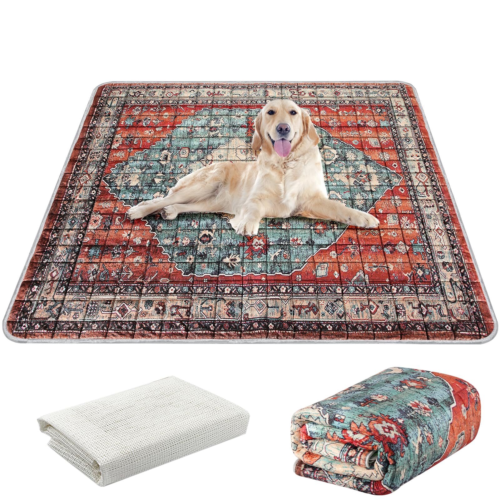 Almofadas De Xixi Laváveis Aihsumc Extra Grandes Para Cães 72x72 Cm