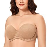 Sutiã Feminino Delimira Underwire Contour Multiway 46c Chanterelle