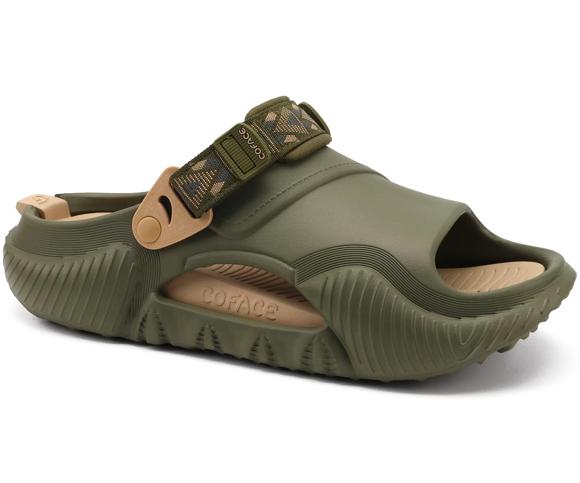 Sandálias Coface Orthopaedic Arch Support Para Homens Greenbeige 14