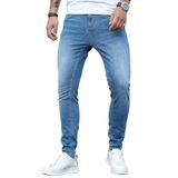 Jeans Hungson Skinny Para Homens, Elásticos E Justos, Rasgados E Envelhecidos