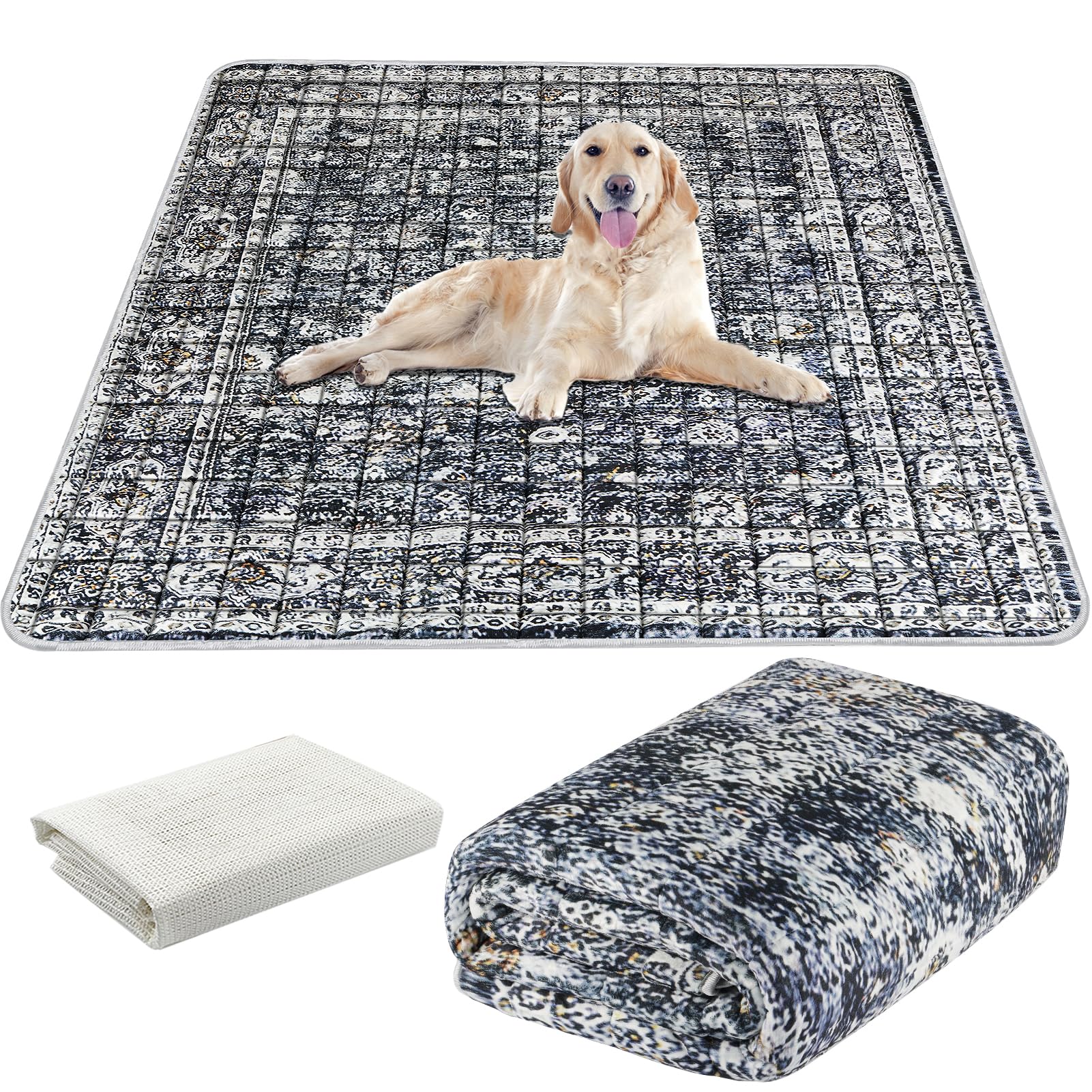 Almofadas De Xixi Laváveis Aihsumc Extra Grandes Para Cães 72x72 Cm