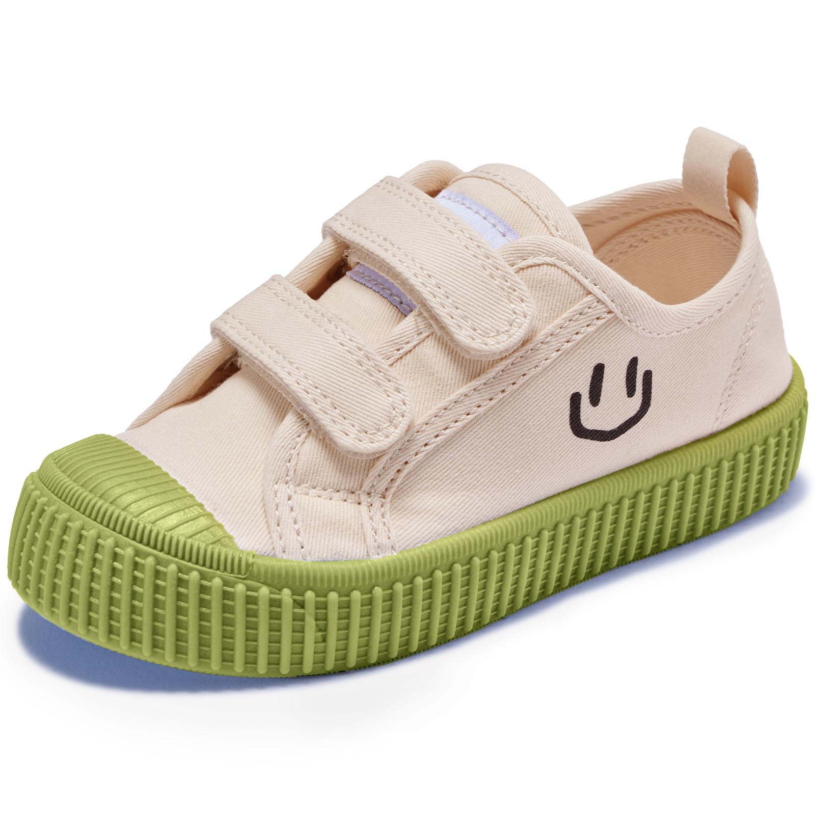 Sapatos Infantis Happy Nocnoc Canvas Dual Hook And Loops Verdes