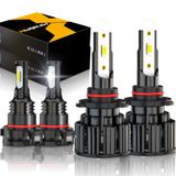 Lâmpadas Xwqhjw 9012 De Feixe Alto/baixo E 5202 Faróis De Neblina, Pacote Com 4