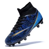 Chuteiras De Futebol Favdeol Kids High Top Training Azul Escuro