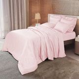 Jogo De Cama Queen 300 Fios Filipo - Marken Fassi Rosa