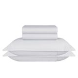 Jogo De Cama Solteiro King 300 Fios Basic - Naturalle Branco