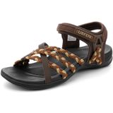 Sandálias De Caminhada Ubfen Femininas Sport Walking Marrons Tamanho 9