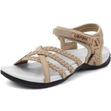 Sandálias De Caminhada Femininas Ubfen Sport Walking Cáqui Tamanho 8,5