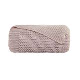 Manta Decorativa Tricot Harlow 90 X 225 - Naturalle Rosa