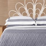 Jogo De Cama Queen 400 Fios Luxury - Andreza Branco / Cinza