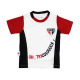 Camisa São Paulo Infantil Oficial 0223 Poliester Revedor - Branco - 6