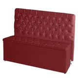 Kit De Quarto Cabeceira De Cama Box E Calçadeira Baú Estrela Casal Queen 160 Cm Suede Botão Strass Vermelho Do Lar Móvei