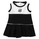 Vestido Infantil Do Santos Regata Oficial Menina Revedor - Preto - 3