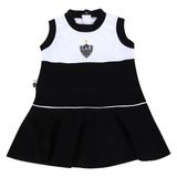 Vestido Infantil Atletico Mg Regata Oficial Menina Revedor - Preto - 1