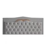 Cabeceira De Cama Box Painel Barcelona Casal 140 Cm Retro Capitonê Botão Encapados Suede Prata Do Lar Móveis
