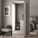 Sapateira Sublime 2 Portas 100% Mdf Cinza