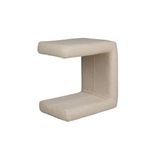 Mesa De Cabeceira 2 Em 1 Cloud Estofada E Revestida Em Boucle Off White