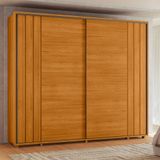 Guarda Roupa Casal 2 Portas De Correr 100% Mdf Com Pés Dali Cinamomo