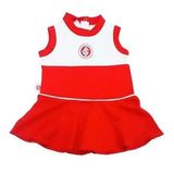 Vestido Infantil Internacional Regata Oficial Menina Revedor - Vermelho - 3