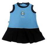 Vestido Infantil Grêmio Regata Oficial Menina Revedor - Azul - 3