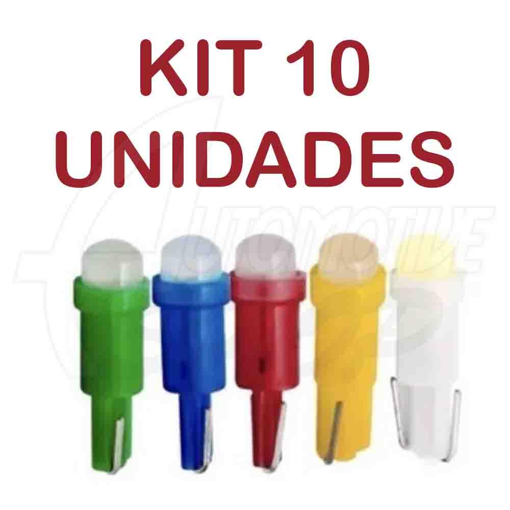 Kit 10x Lampada Led Pinguinho Painel T5 C/suporte Cores