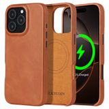 Capa De Telefone Luckycoin Em Couro Genuíno Para Apple Iphone 16 Pro