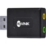 Adaptador Placa De Som Usb 7.1 Canais Virtual Ausb71
