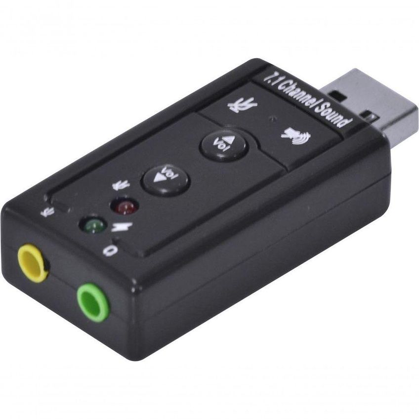 Adaptador Placa De Som Usb 7.1 Canais Virtual Ausb71 - imagem 3