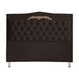 Cabeceira De Cama Box Madri Casal King 195 Cm Suede Marrom Do Lar Móveis E Decoração