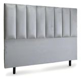 Cabeceira De Cama Box Roma Casal 140 Cm Suede Prata Do Lar Móveis E Decoração