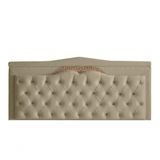Cabeceira De Cama Box Painel Barcelona Casal 140 Cm Retro Capitonê Botão Encapados Suede Bege Do Lar Móveis