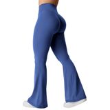 Leggings Flare Yeoreo Kalie Scrunch Para Mulheres Azuis S