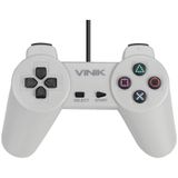 Controle Pc Usb Ps1-playstation 1 Cinza - Retrô - Vinik Play