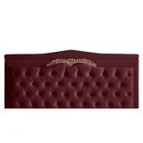 Cabeceira De Cama Box Painel Barcelona Casal 140 Cm Retro Capitonê Botão Encapados Suede Bordo Do Lar Móveis