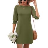 Vestido Luyaa Cruise Outfits Para Mulheres Plus Size Verde Oliva Xxl
