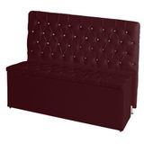 Kit Cabeceira De Cama E Calçadeira Baú Estrela Queen 160 Cm Suede Capitonê Bordo Casa Móveis E Decoração